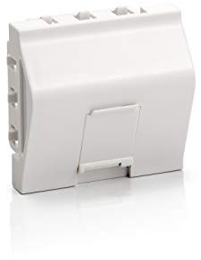 Keystone Einsatz und Abdeckrahme 22, 5x45mm, 1-PORT, Reinweiß