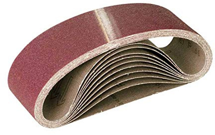 MioTools Fox Schleifbänder 533 x 75 mm (10 Stk.) K40 | f. Handbandschleifer, Normalkorund