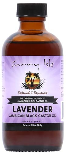 Sunny Isle - Olio di ricino nero giamaicano alla lavanda, 4 oz