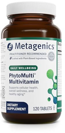 Metagenics PhytoMulti Without Iron - Daily Multivitamin for Men & Women* - with 20+ Vitamins, Minerals & Phytonutrients for Antioxidant & Immune Support* - Non‑GMO, Gluten‑Free - 120 Tablets