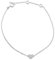MIORE Armband - Armreif Damen Kette Weißgold 9 Karat / 375 Gold mit Herz Diamant Brillianten 0.08 ct 17.5 cm