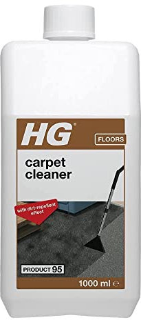 HG Carpet & Upholstery Cleaner with Dirt Repellent, Product 95, Removes Grime Quickly and Thoroughly for Most Types of Fabrics – 1L (151100106)