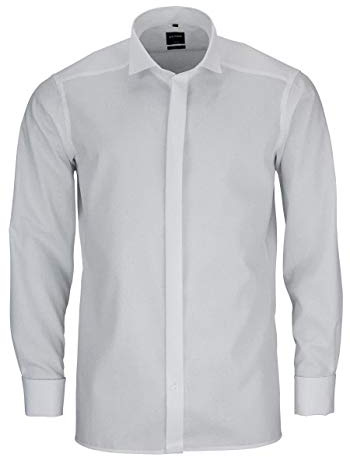OLYMP Luxor modern fit Gala Hemd Langarm Popeline beige