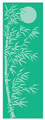 Wai Lana Yogi Tapis de yoga en bois de bambou (vert) – Épaisseur de 1/8 antidérapant, sans latex, léger, confort optimal