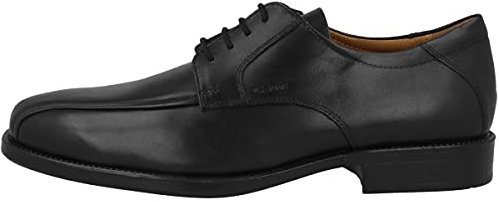 Geox Herren U Federico W Derby, Schwarz, 42 EU
