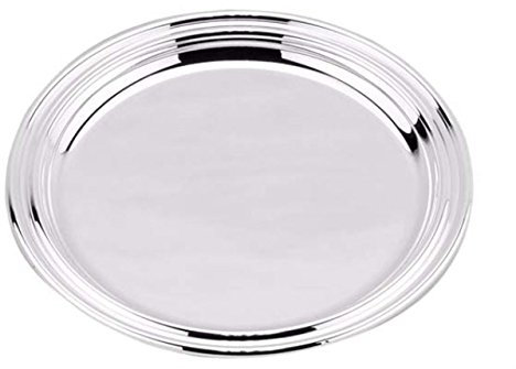 Ten Bajo de Pan Estilo Inglès Plateado cod.EL097 cm 1,5h diam.14 by Varotto & Co.