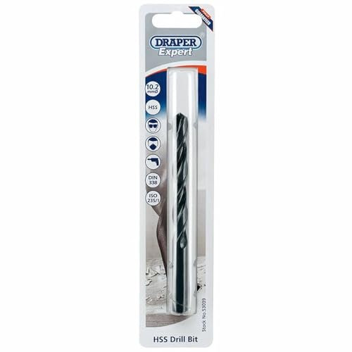 Draper 53039 Expert HSS Twist Drill Bit for 12 x 1.75 Taps, 10.2mm Ø