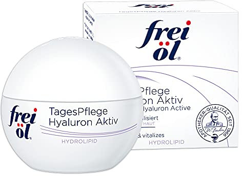frei öl HYDROLIPID TagesPflege Hyaluron Aktiv, Tagescreme, Glättung und Feuchtigkeit, vitalisierende Hyaluron Creme, Gesichtscreme, vegan, 50ml