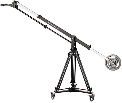 PROAIM 10' Wave-2 Camera Jib with CST-100 Heavy-Duty 100mm 2-Stage Tripod & Portable Tripod Dolly. Adjustable 6 to 10' Arm. Payload up to 25kg/55lb (P-WV-2PL-SD)