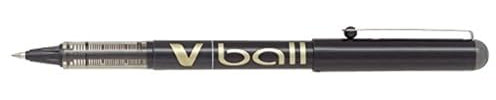 Pilot - V-Ball 07 - Bolígrafo Roller Tinta Liquida - Negro - Punto Medio - (Caja 12 unidades)
