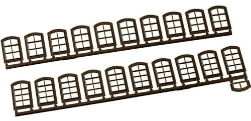 Auhagen 80204.0 - Fenster braun, bunt