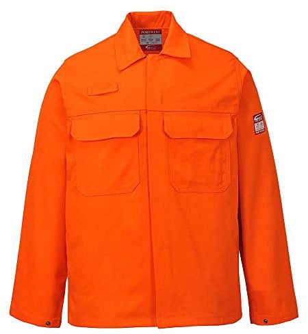 Portwest Chaqueta Bizweld, Tamaño: M, Color: Naranja, BIZ2ORRM
