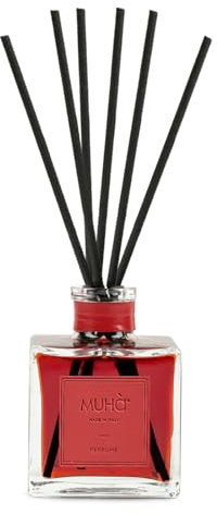 MUHA' | Raumduft Perfume Diffuser, Duft Orange und Zimt, Raumdiffusor mit Stäbchen, Format 200 ml