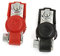 sourcingmap 2pcs Black Red Plastic Car Battery Terminal Clamp Positive Negative
