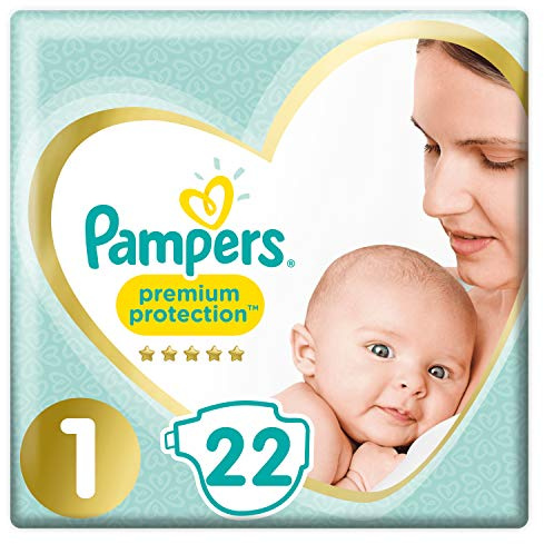 Pampers New Baby Couches Taille 1 2-5 Kg, 22 couches
