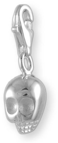 Melina Damen-Charm Anhänger Totenkopf 925 Sterling Silber 1800348