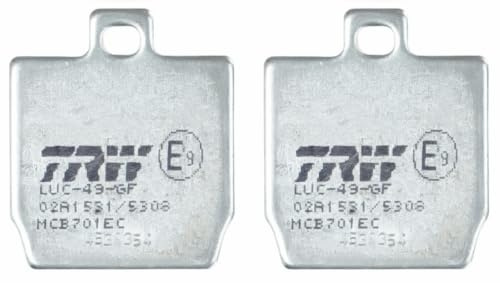 TRW MCB701EC Organic Eco Bremsbelagsatz für MBK YQ 1997-2006 Hinterachse und andere Motorräder