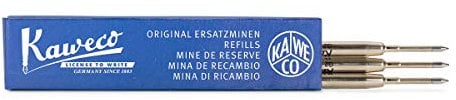 Kaweco G2 Ballpoint Pen Refills 0.8 mm Blue Pack of 3 | 3 Pieces 0.8 mm Refill Blue for Kaweco Ball Pen for Kaweco Dia2, Original, Special, Student & Supra Series | 0.8 mm (Fine) in Colour Blue
