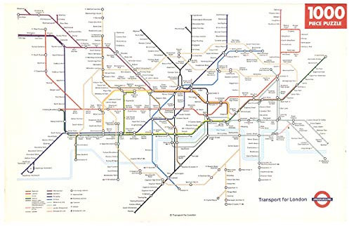 Robert Frederick London Underground Map 1000 Piece Jigsaw Puzzle 750mm x 500mm (rf)