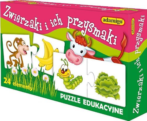 Zwierzaki i ich przysmaki Ukladanka