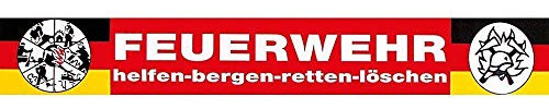 PVC-Aufkleber - Feuerwehr - helfen-bergen-retten-löschen - Gr. ca. 20 x 4 cm - 307785/3