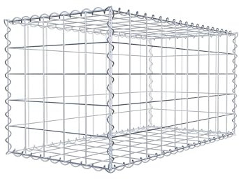 GABIONA | Paniers en Gabion carré | Paniers en Treillis résistants aux imtempéries | Dimensions 100L x 50h x 50P centimètres