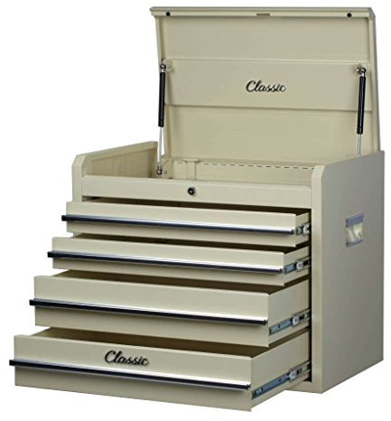 Hilka CL4DC 4 Drawer Classic Chest, 66.1cm(w) x40.5cm(d) x53.2cm(h), Beige