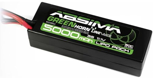 Absima 4140011 RC Car/RC Auto LiPo Stick Akku-Pack 11.1V-45C 5000 Hardcase (T-Plug)