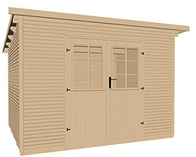 weka Gartenhaus 218 Gr. 3, 28 mm, Flachdach mit wekaLine, natur, ET