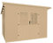 weka Gartenhaus 218 Gr. 3, 28 mm, Flachdach mit wekaLine, natur, ET