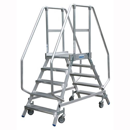 Krause lfg280 Leiter der bilateralen Plattform, 2 x 8 Stufen, 600 mm x 700 mm Plattform, 1.9 m Höhe