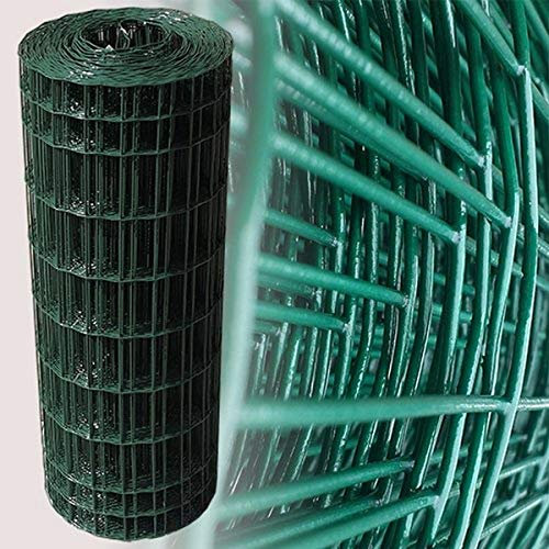 Moreda Maschendraht für Gartenzaun, Höhe 1 m, Maschengröße 100 x 50 mm, Rolle mit 25 m