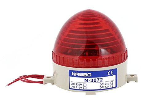 sourcing map Industriell AC 220V rot LED Blinksignal Warnlampe Signallampe Turm Lampe N-3072