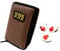 GamePoint Strapazierfähige Darttasche The PAK-Sonderedition für 1-2 Dartsets, Farbe braun + 1 Satz Flys