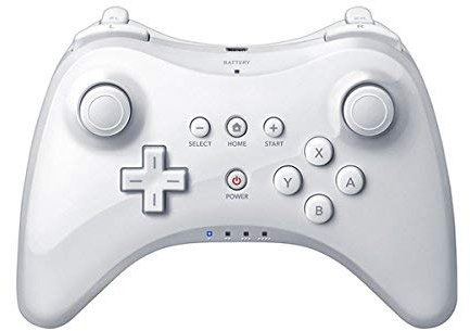OSTENT Extension Wireless Pro Controller compatibile per Nintendo Wii U Gamepad Console Color White