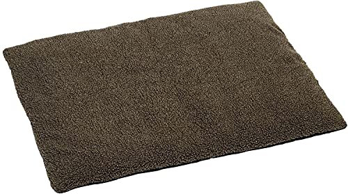 Hundedecke AKAH Faserpelz braun mit Thermofüllung 70x100 cm