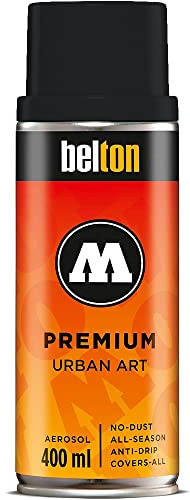 Molotow Premium Spray Paint Can 400ml, Colour: 221 - Deep Black