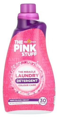 The Pink Stuff Miracle Laundry Detergent Colour Care - Formulated to Remove Stains and Keep Your Coloured Fabric Looking New and Vibrant for Longer - 960ml