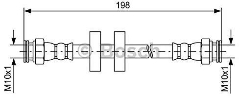 BOSCH Bremsschlauch 1987481581