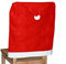 Alsino Stuhlhussen Weihnachten Set 2 Stück (wh-69) Weihnachtsmütze Weihnachtsdeko Stuhl Hussen 50 x 50 cm Stuhlhusse Nikolaus