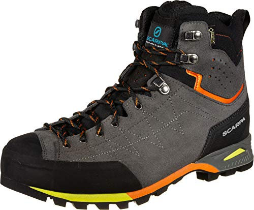 Scarpa Zodiac Plus GTX, Stivali da Escursionismo Alti Uomo, Shark Orange Gore Tex Bzh Drumlin, 41 EU