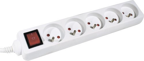 Dexlan Multiprises électrique avec 5 prises inter 4 m