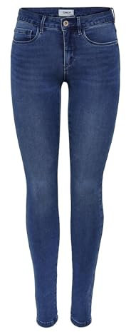 ONLY Damen Jeans 15096177 Medium Blue Denim Xs-34