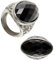 W WIDMANN MILANO Party Fashion 05720 - Gotischer Ring mit schwarzem Stein, Schmuck, Accessoire, Kostümzubehör, Gothic, Mottoparty, Karneval