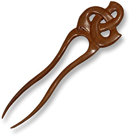 ISLAND PIERCINGS Haarnadel aus Holz Handarbeit Keltisches Design HN255