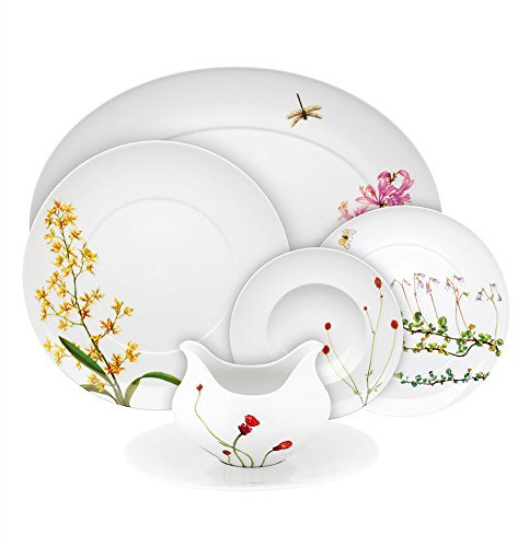 Vista Alegre Prairie Vajilla 68 Piezas, Porcelana, Multicolor, 24 cm