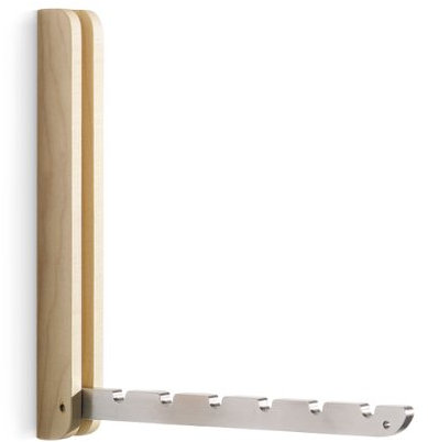 Side by Side - Wandhaken, Kleiderhaken, Garderobe, Haken - Ahornholz - Aluminiumhaken