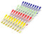 Hangerworld 36 Strong 8cm Plastic Clothes Washing Line Pegs Rubber Soft Grip Laundry Garment.