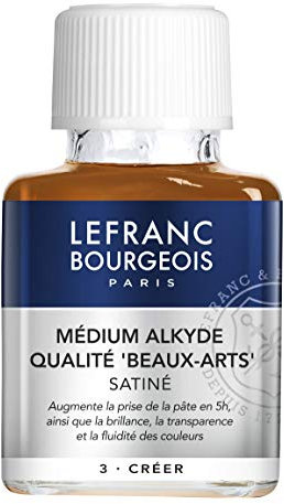 Lefranc Bourgeois Pintura y sikkative, óleo, Médium Alquidicio, 75ml