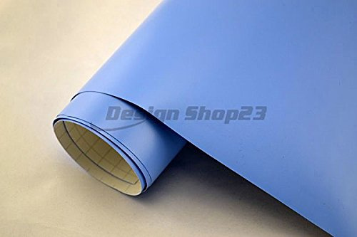 Neoxxim 7€/m² Auto Folie matt - hell blau matt 200 x 150 cm Klebefolie Lackfolie Autofolie